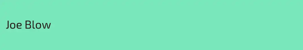 Joe Blow
